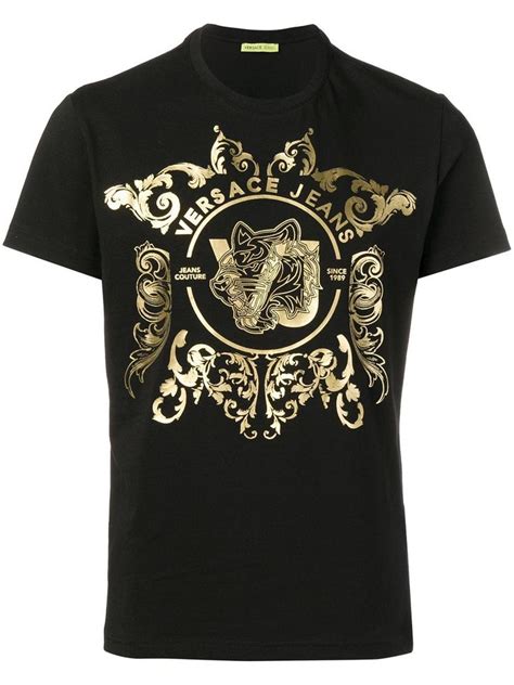 versace jeans tiger logo t shirt|Women's Sweatshirts & T.